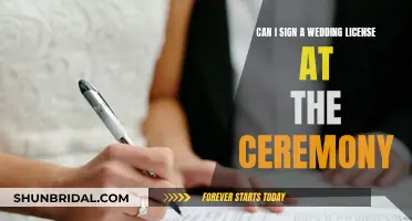 Signing Wedding Licenses: At-Ceremony Option Available?