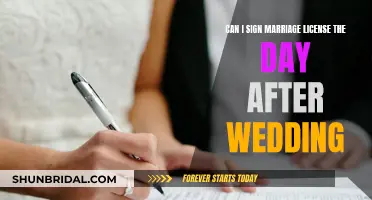 Marriage License: Day-After Signing, Is It Legal?