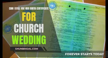 NSO Birth Certificate: Valid for Church Weddings?