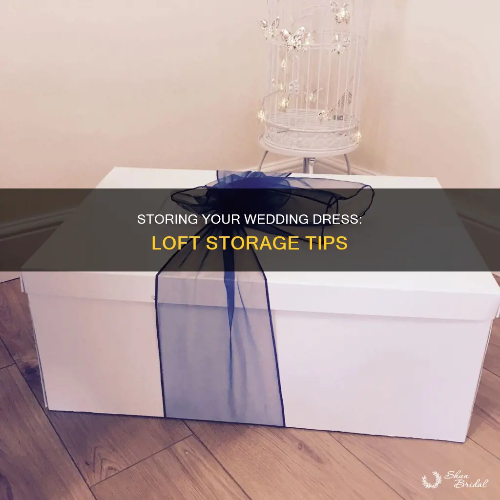 can I store my wedding dress in the loft