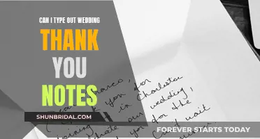 Handwritten or Typed: Wedding Thank-You Notes Explored