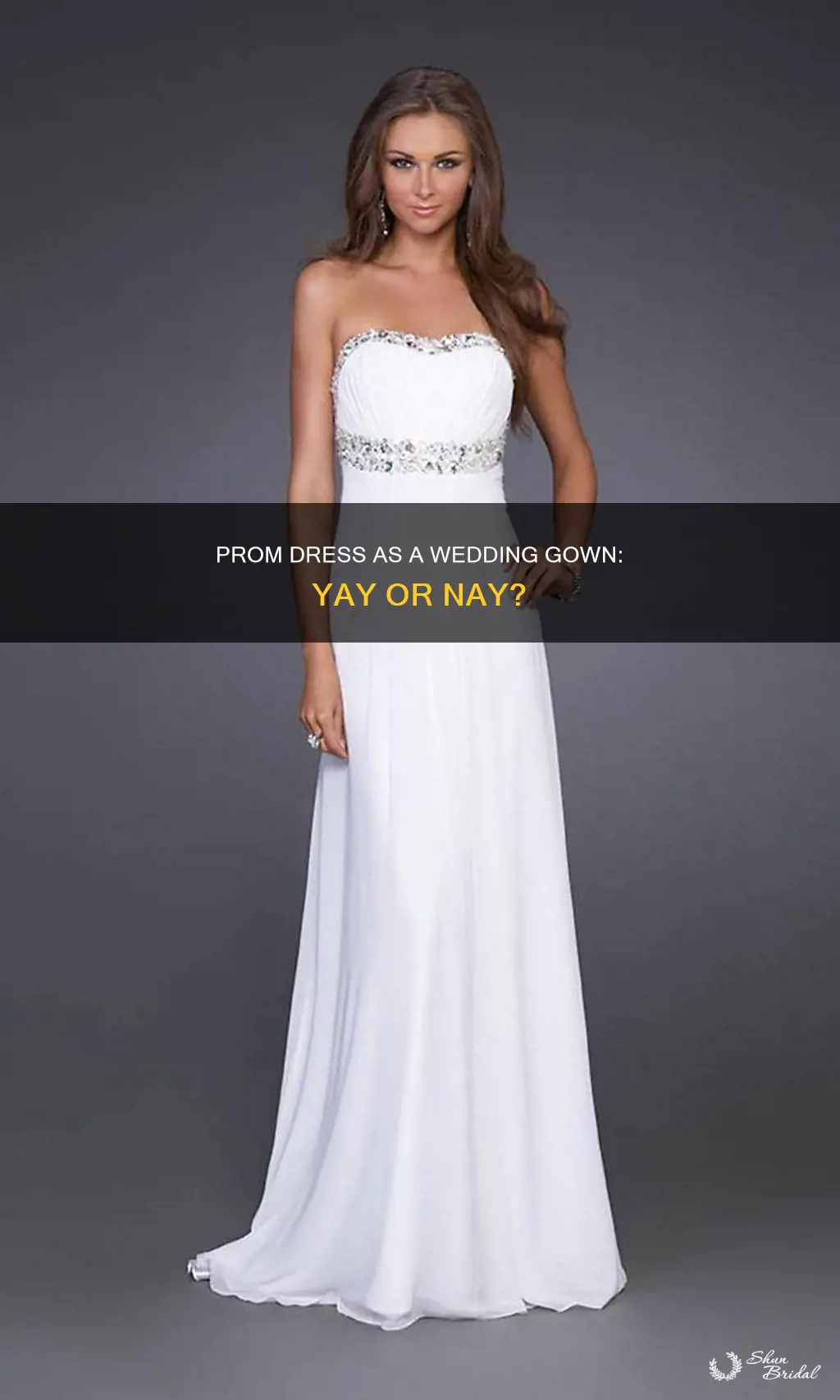 can I use a prom dress as a wedding dress