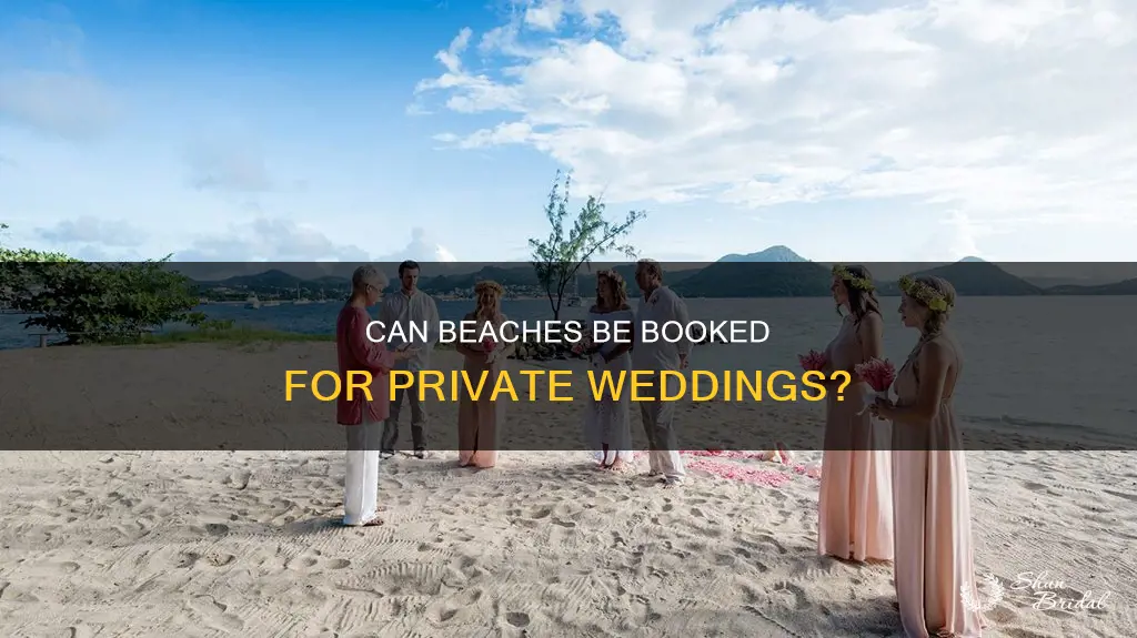 can I use beach for private wedding