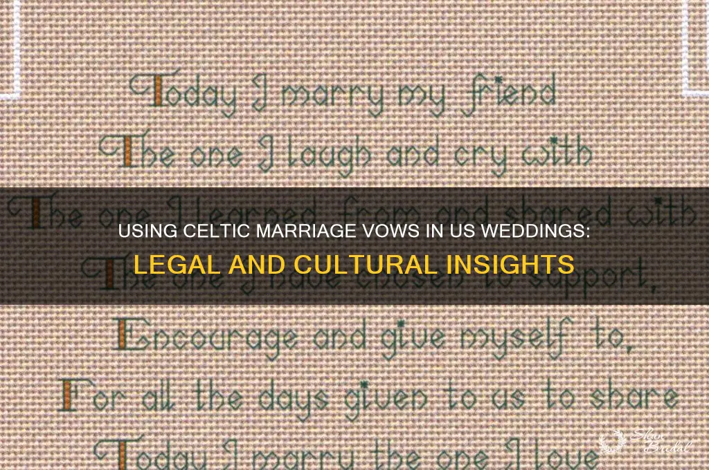 can i use celtic marriage vows in the us