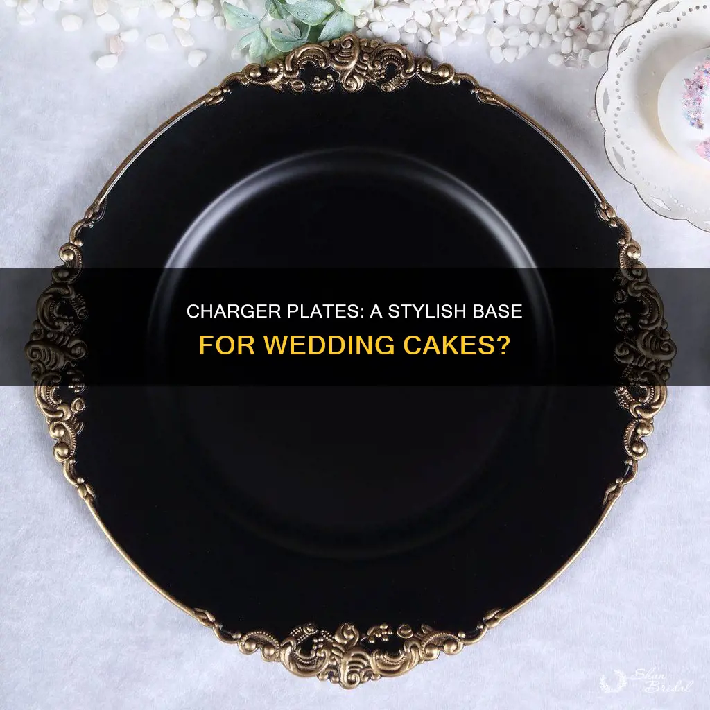 can I use charger plate for wedding cake