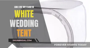 Using Flash Photography in a White Wedding Tent