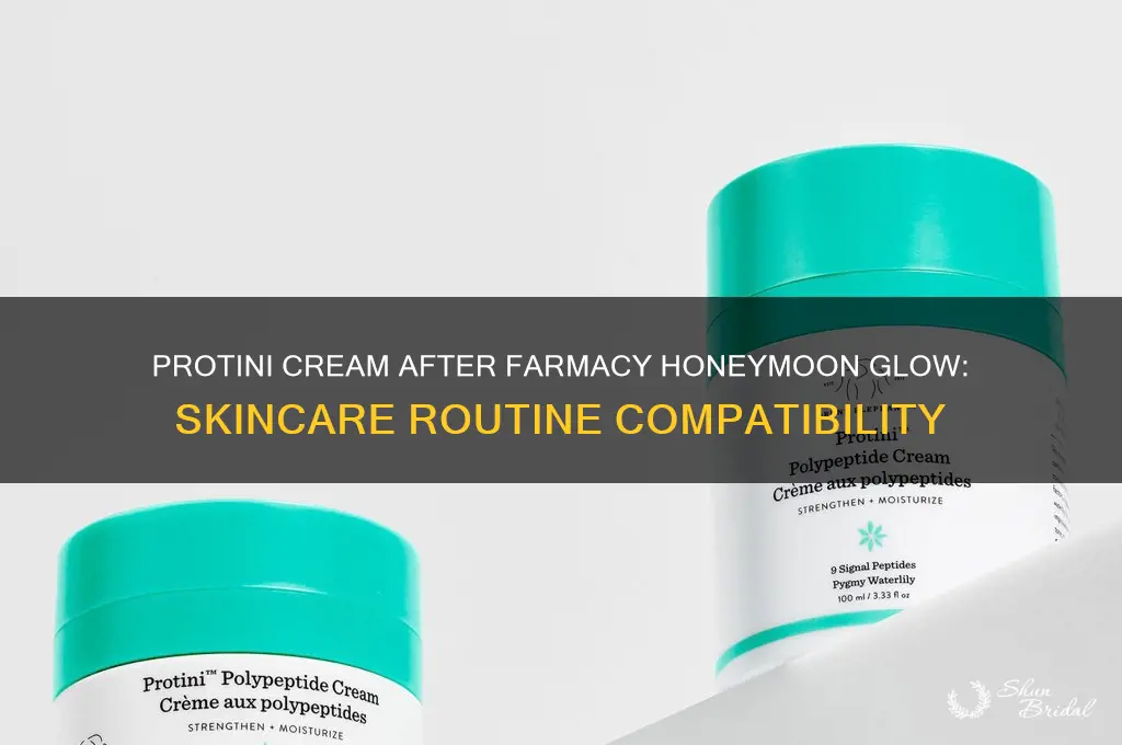 can i use protini cream after farmacy honeymoon glow