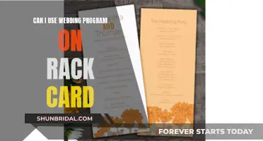 Creative Ways to Use Rack Cards as Wedding Programs