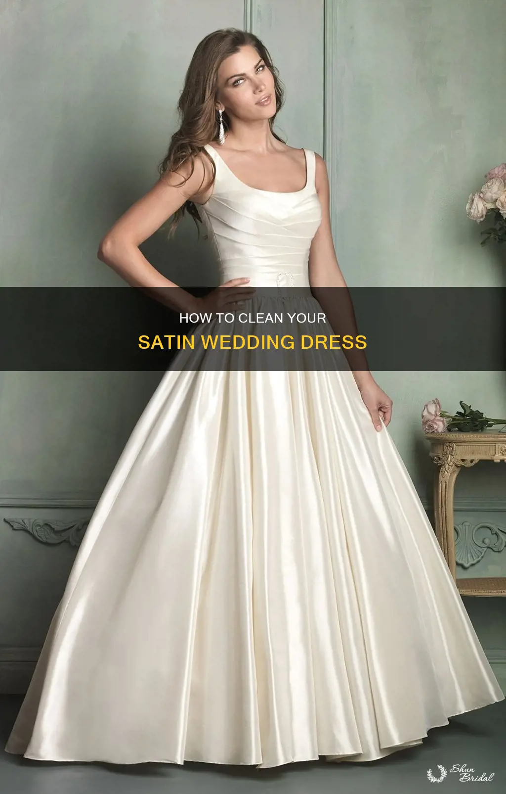 can I wash a satin wedding dress