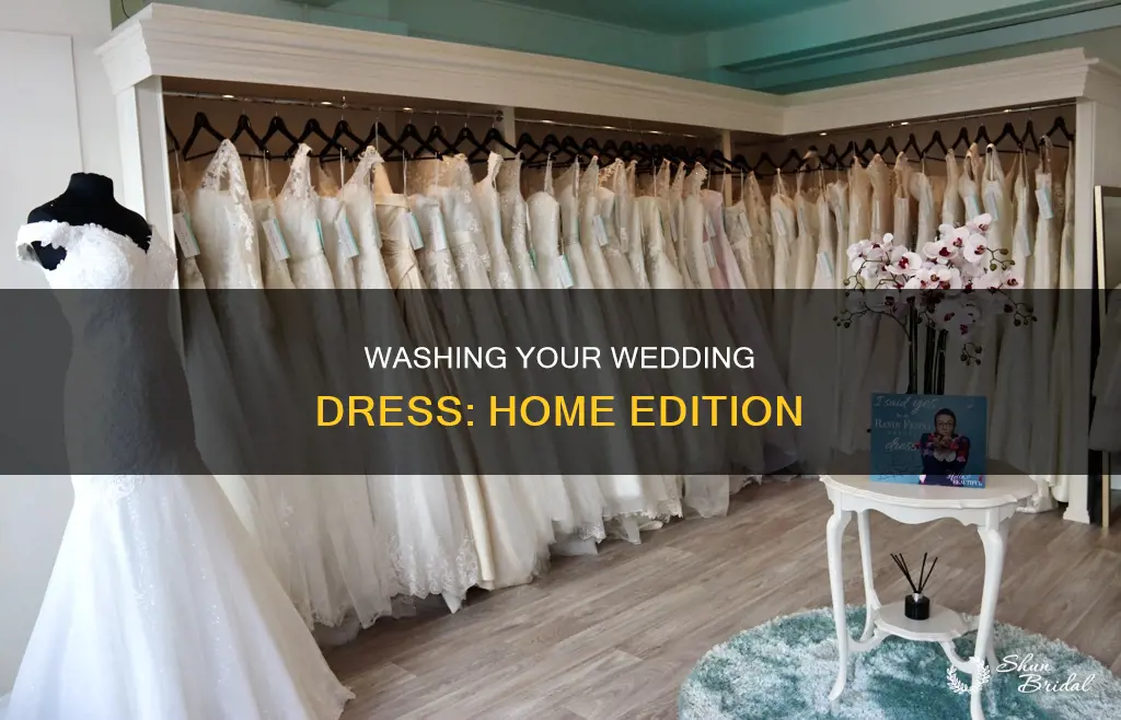 can I wash my wedding dress at home