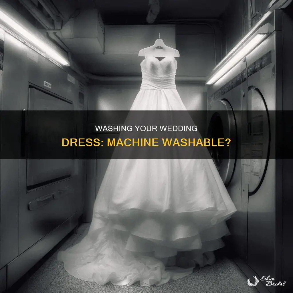 can I wash my wedding dress in the washer
