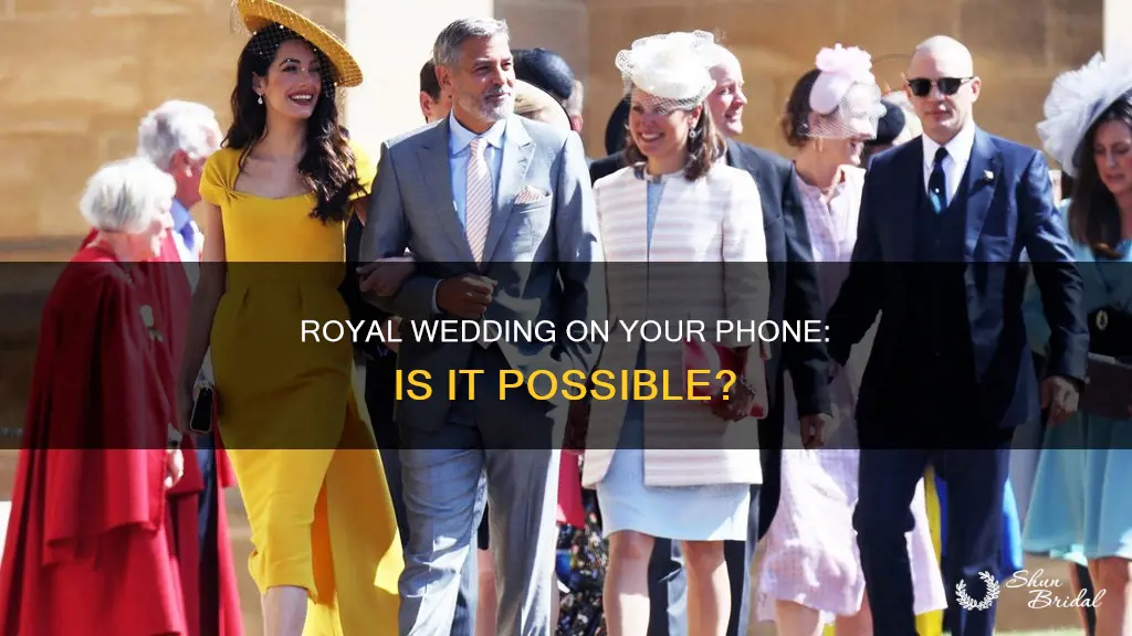 can I watch royal wedding on my phone