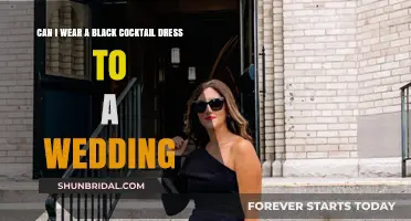 Black Cocktail Dress: Wedding Appropriate?