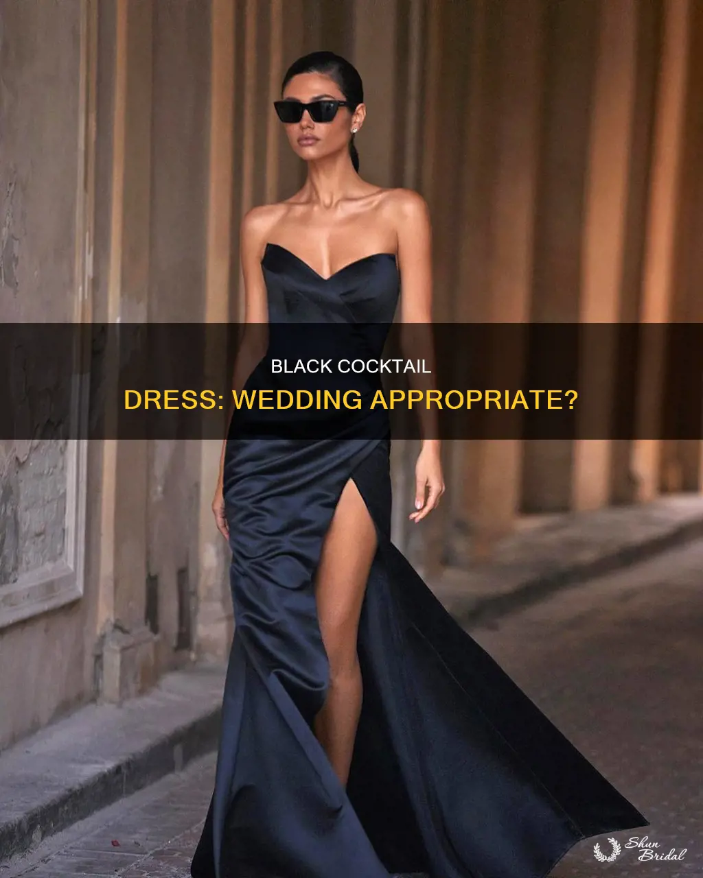 can I wear a black cocktail dress to a wedding
