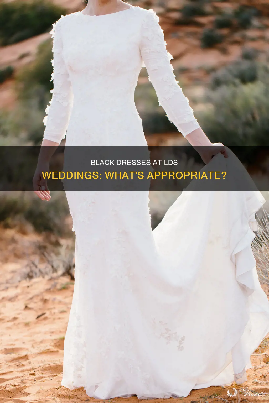 can I wear a black dress to lds wedding