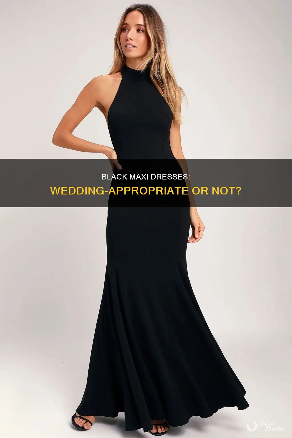can I wear a black maxi dress to a wedding