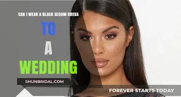 How to Wear a Black Sequin Dress to a Wedding