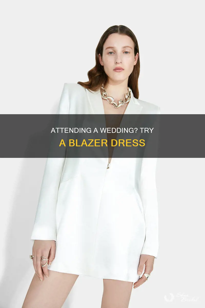 can I wear a blazer dress to a wedding