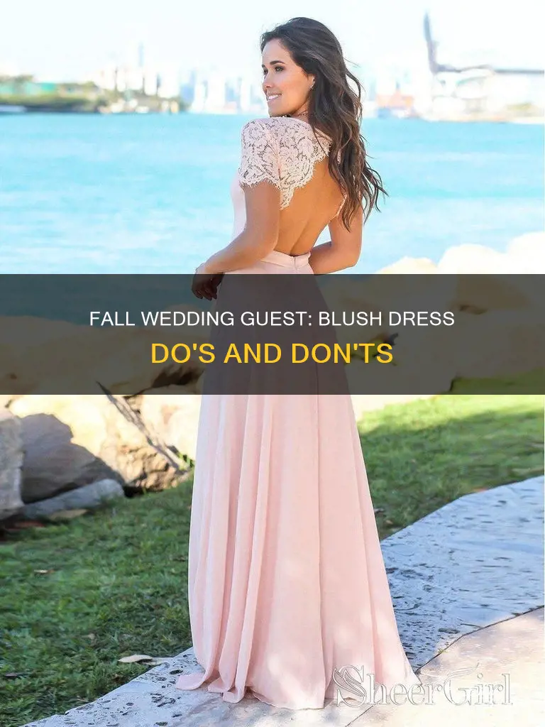 can I wear a blush dress to a fall wedding