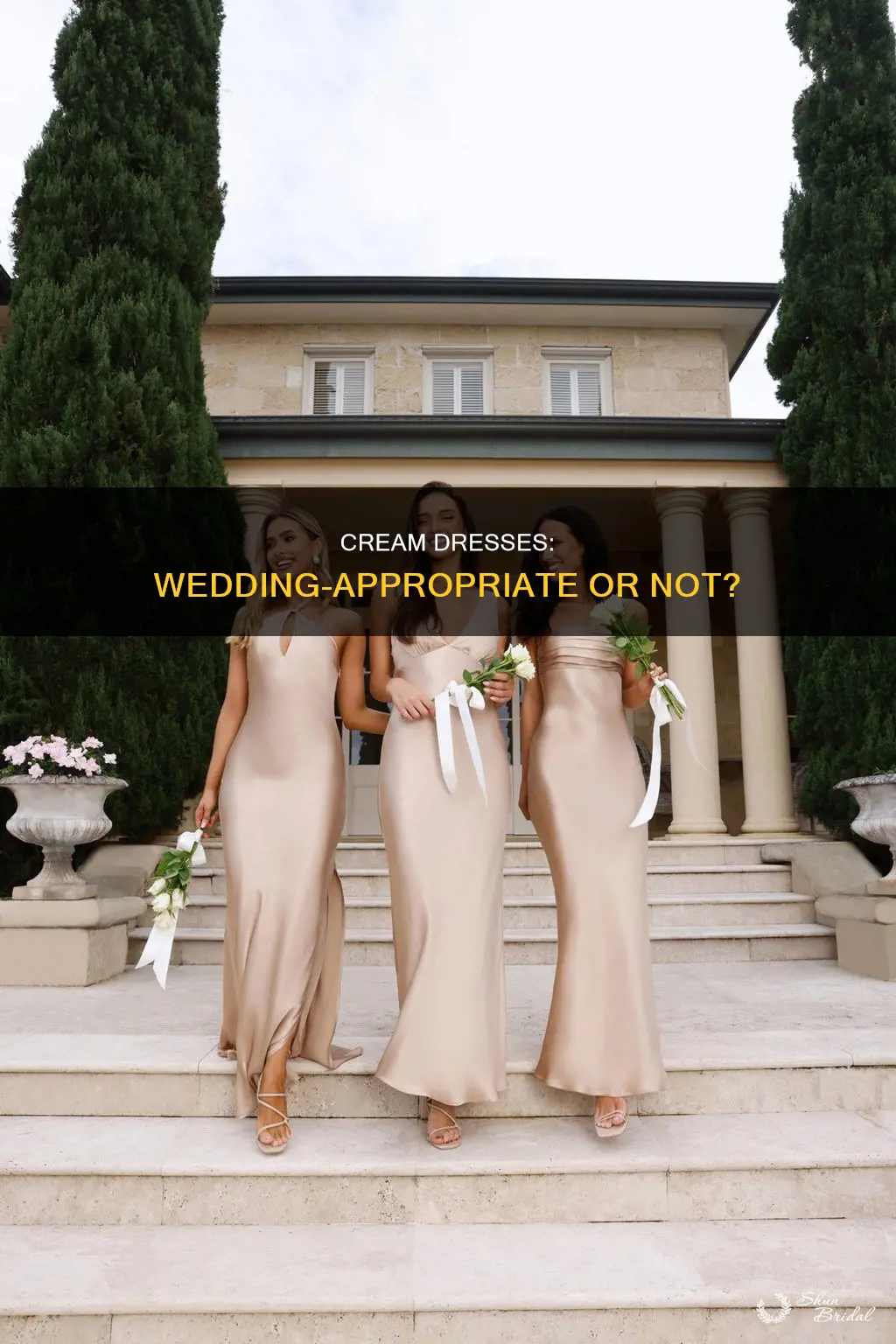 can I wear a cream dress to a wedding