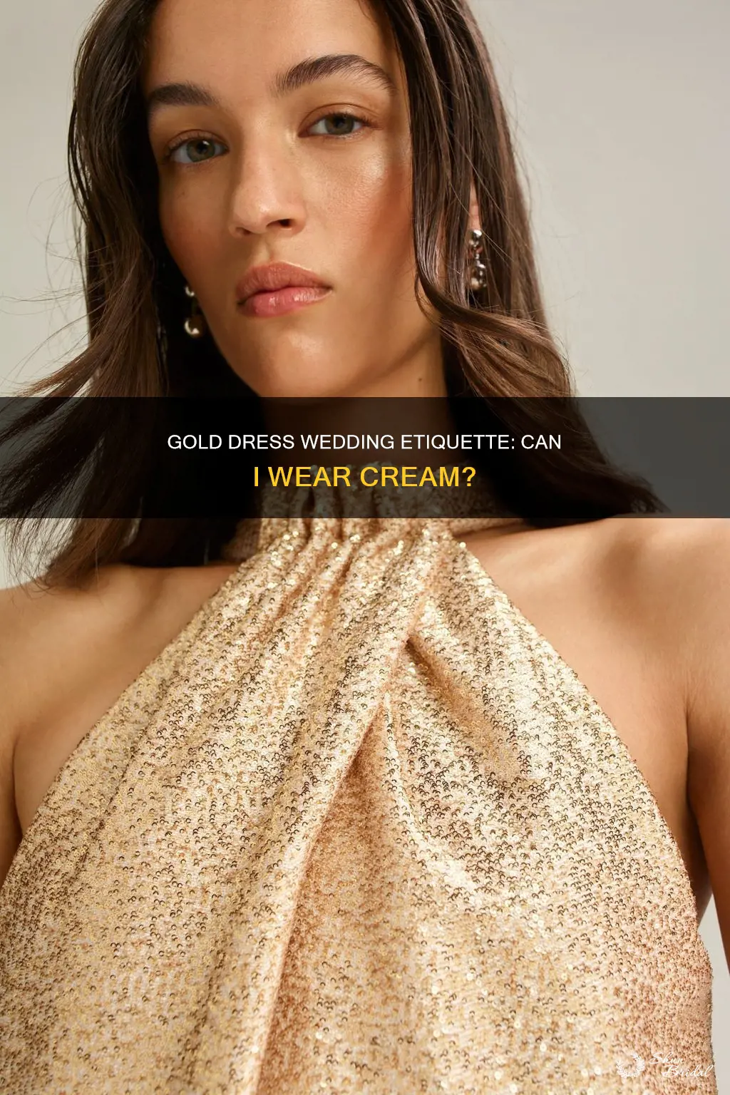can I wear a cream gold dress to a wedding