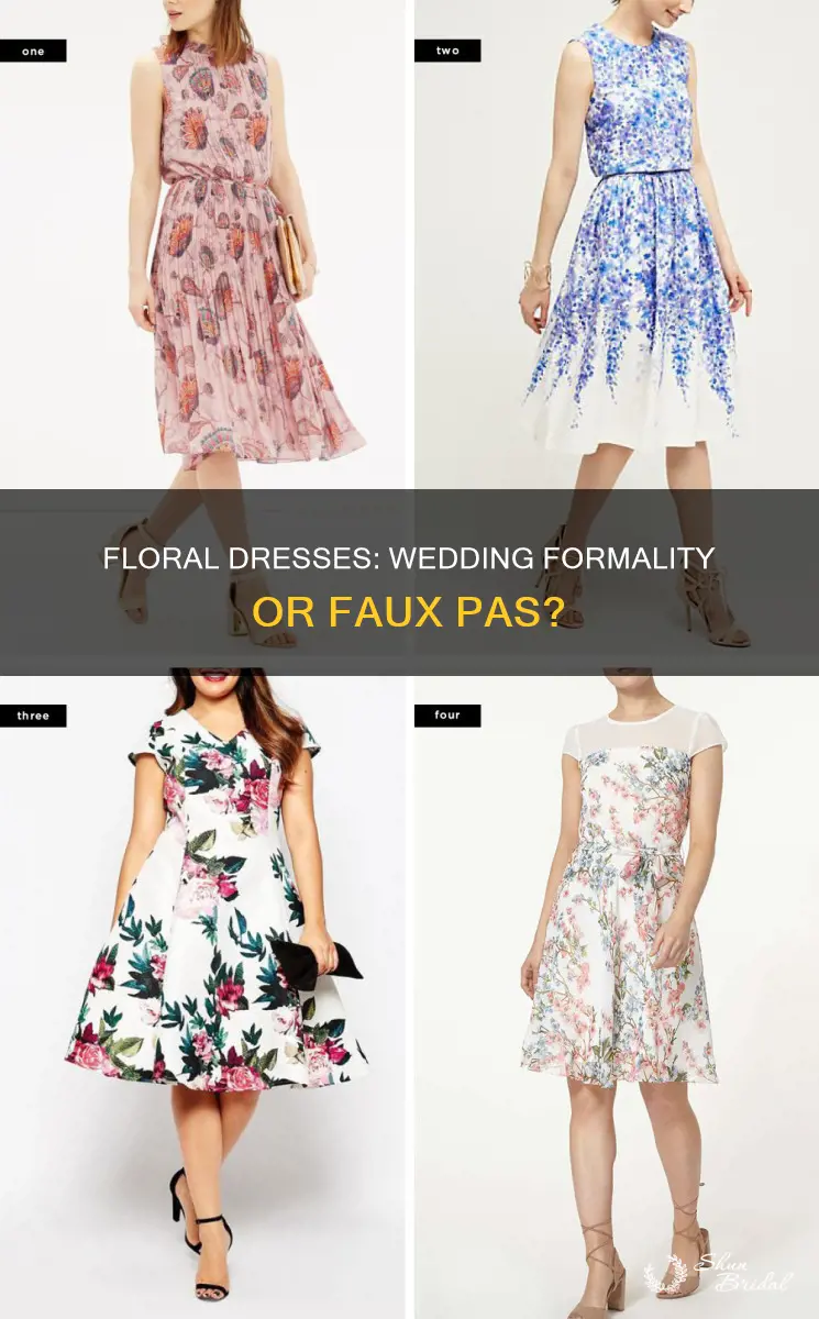 can I wear a floral dress to a formal wedding
