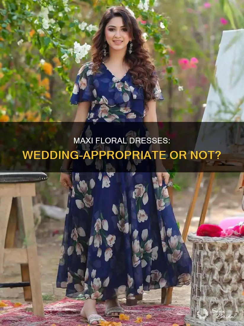 can I wear a floral maxi dress to a wedding