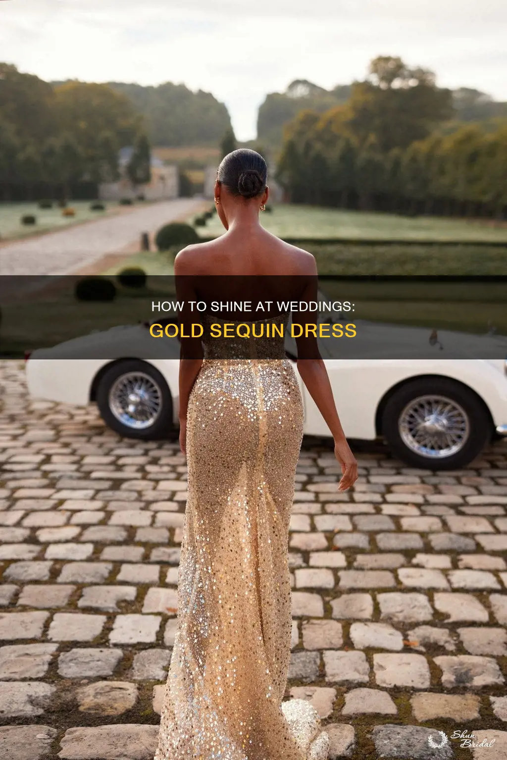 can I wear a gold sequin dress to a wedding
