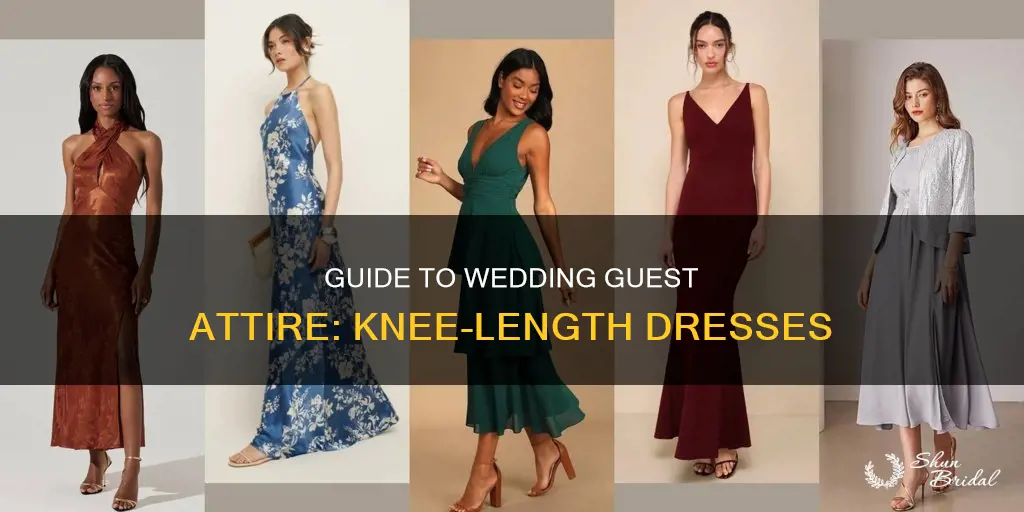 can I wear a knee length dress to a wedding
