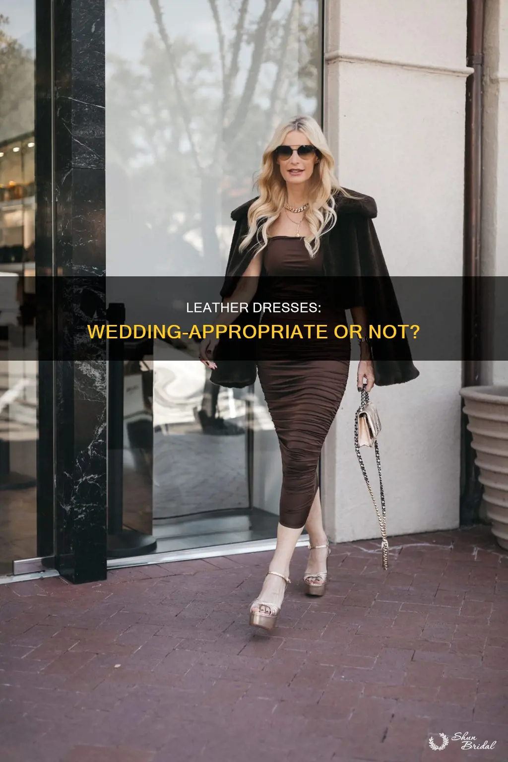 can I wear a leather dress to a wedding