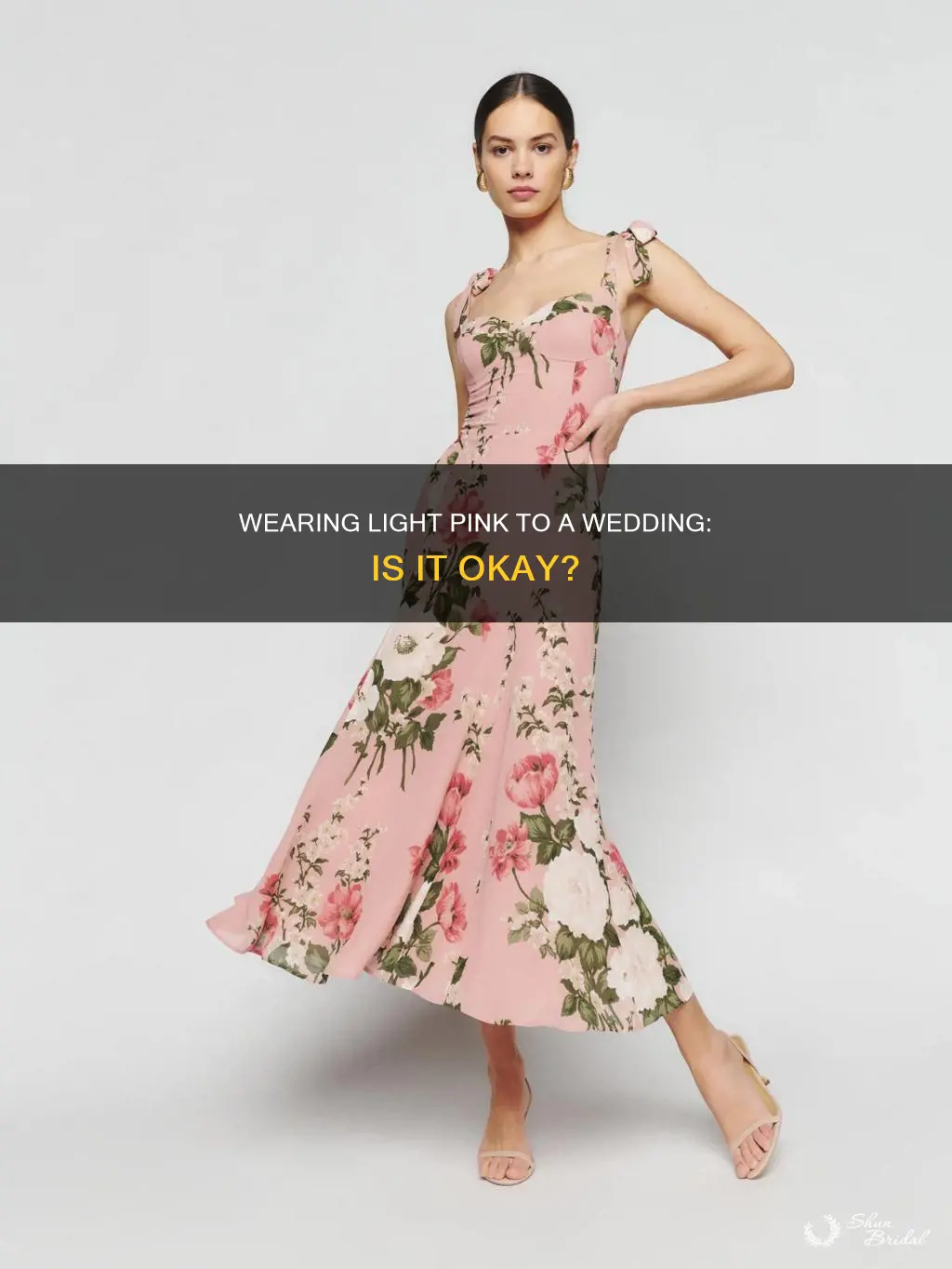 can I wear a light pink dress to a wedding