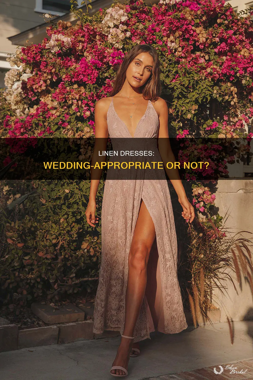 can I wear a linen dress to a wedding