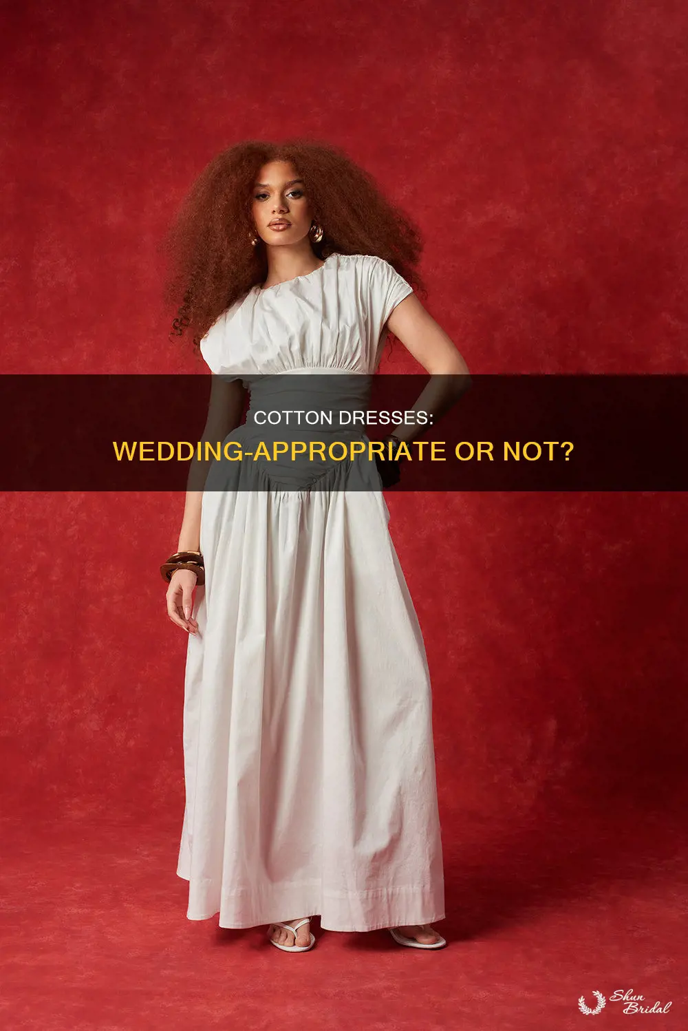 can I wear a long cotton dress to a wedding