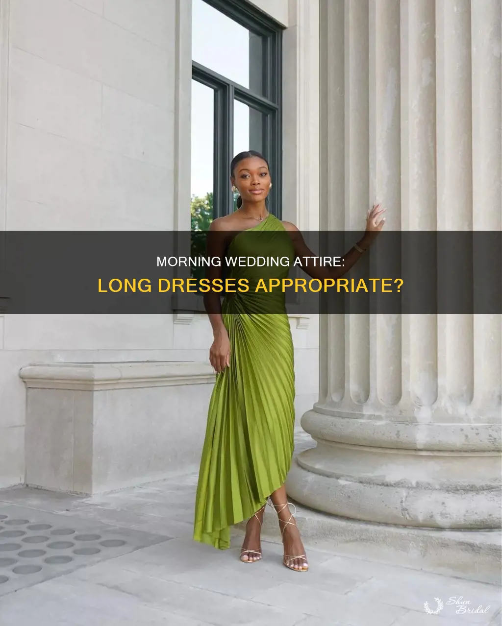can I wear a long dress to a morning wedding