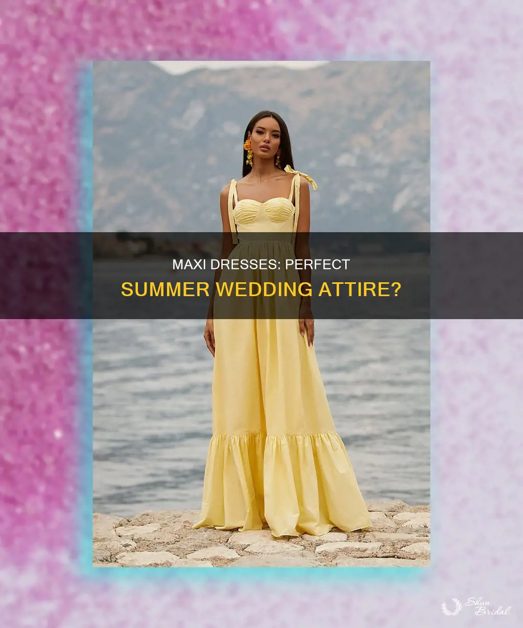 can I wear a maxi dress to a summer wedding