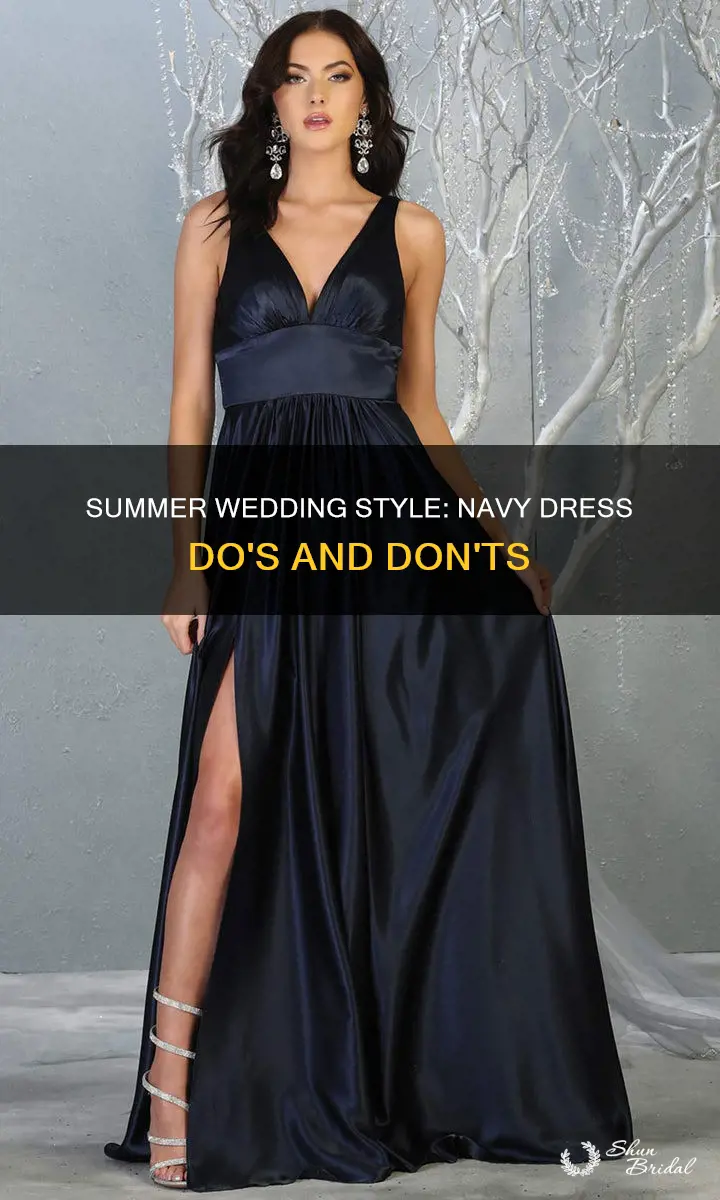 can I wear a navy dress to a summer wedding