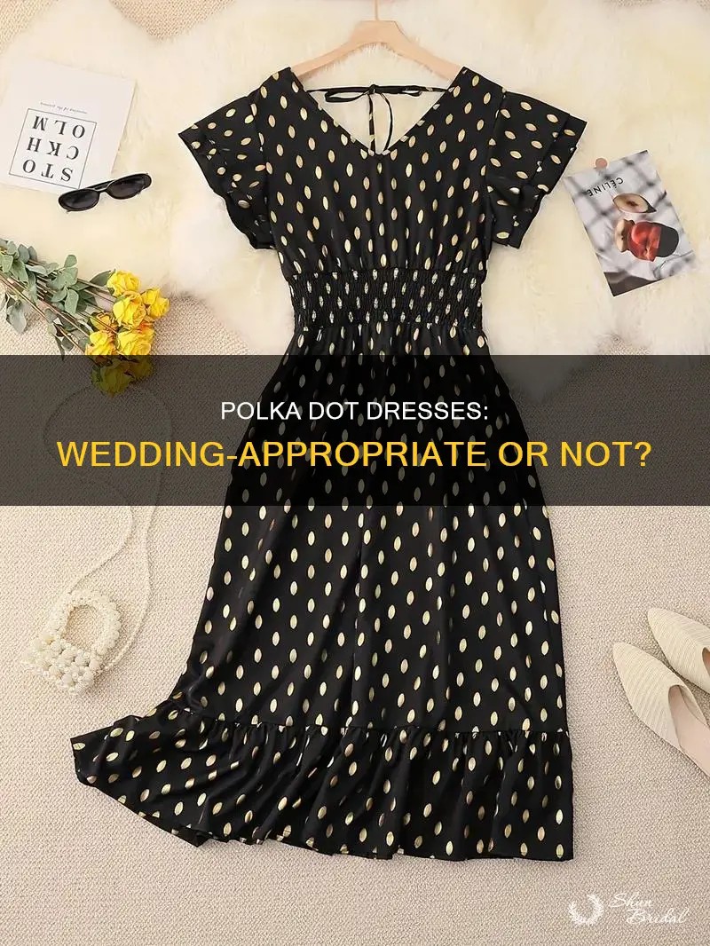 can I wear a polka dot dress to a wedding