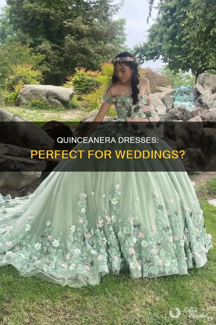 can I wear a quinceanera dress wedding