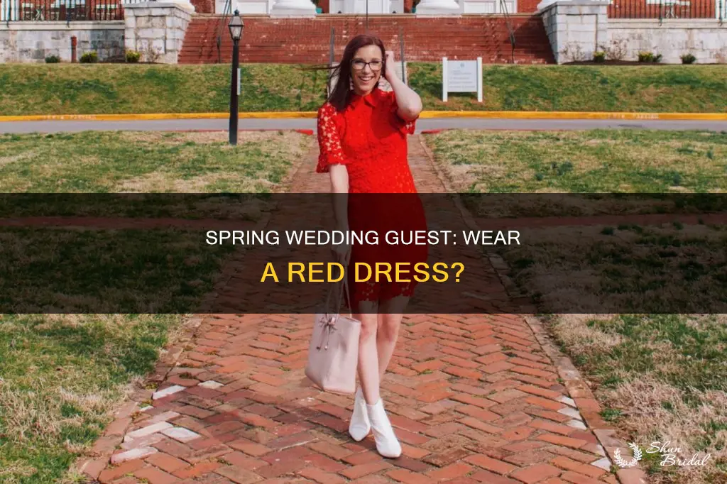 can I wear a red dress to a spring wedding