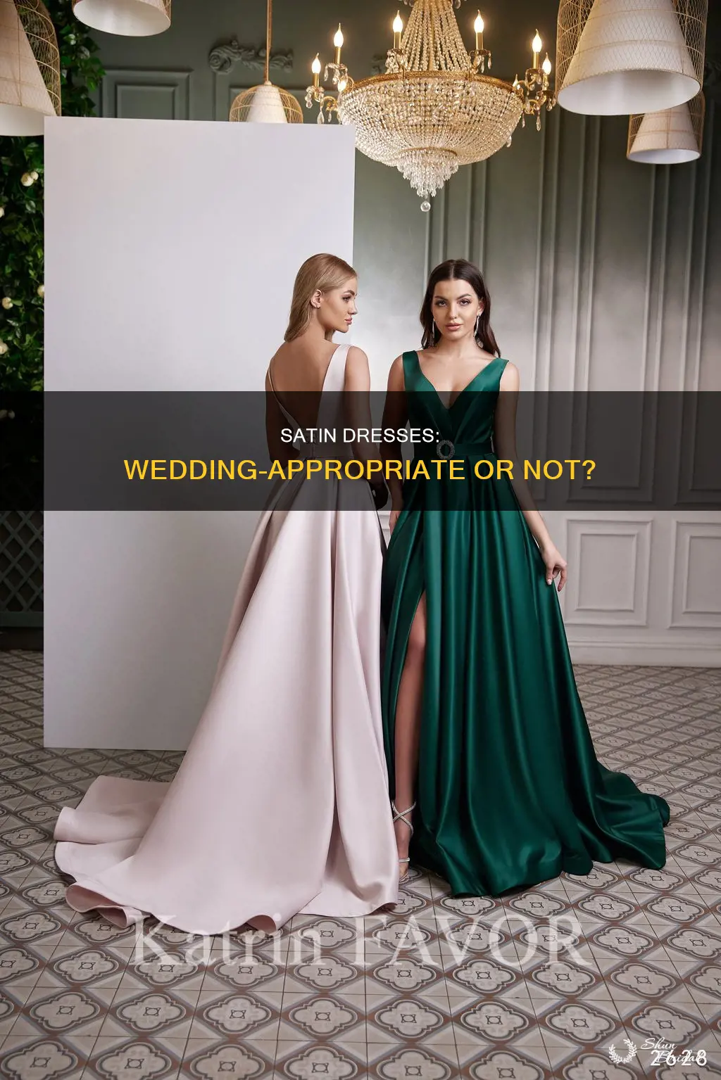 can I wear a satin dress to a wedding