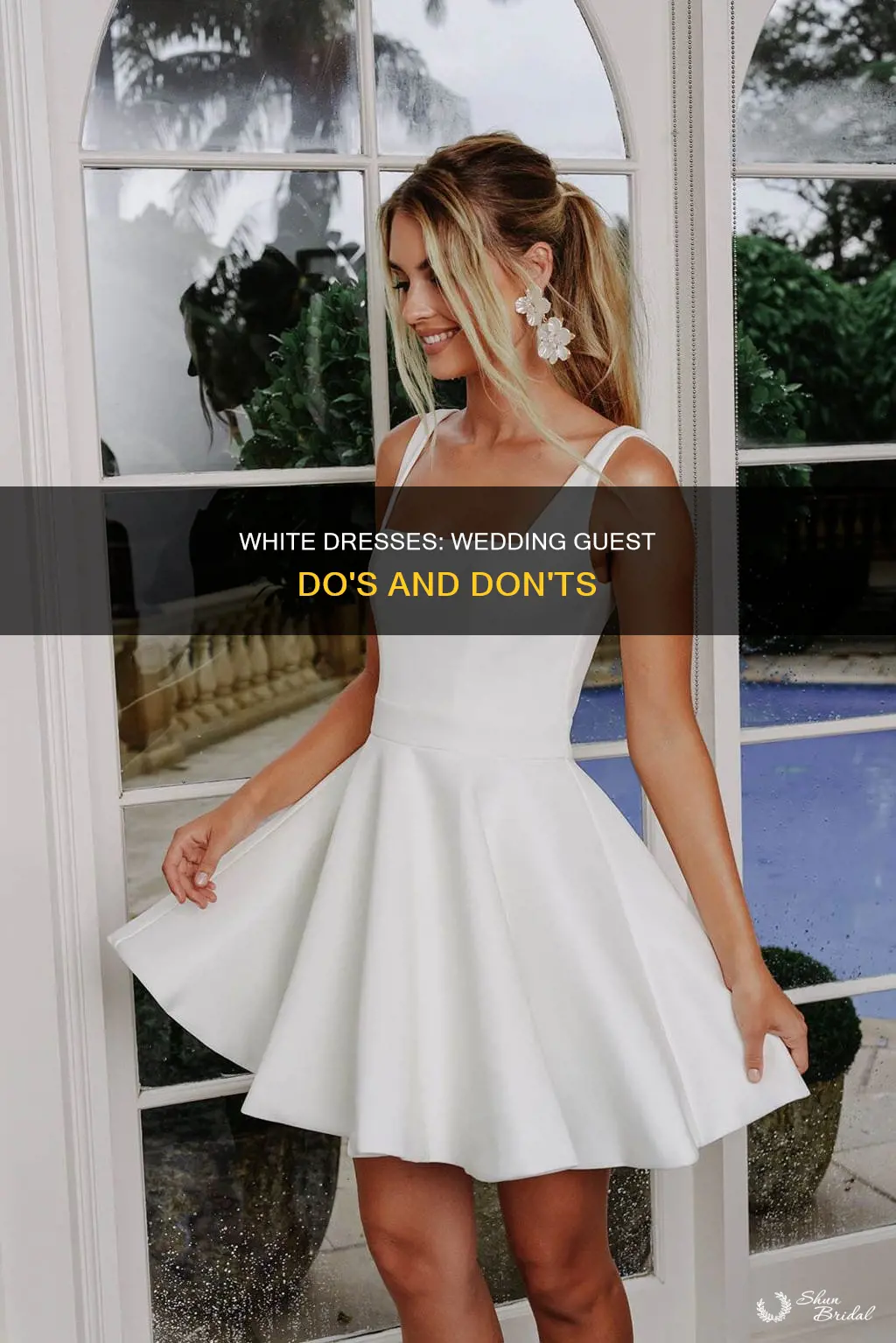 can I wear a short white dress to a wedding