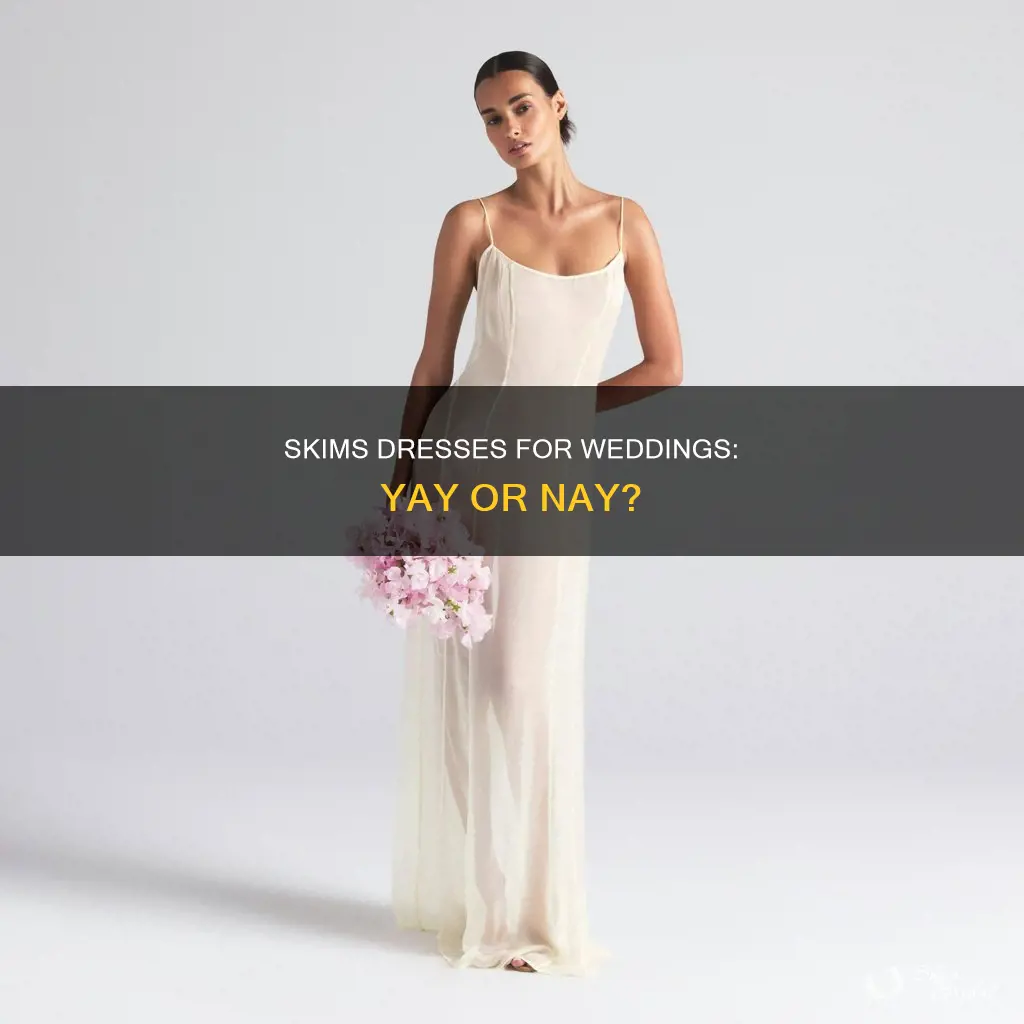 can I wear a skims dress to a wedding