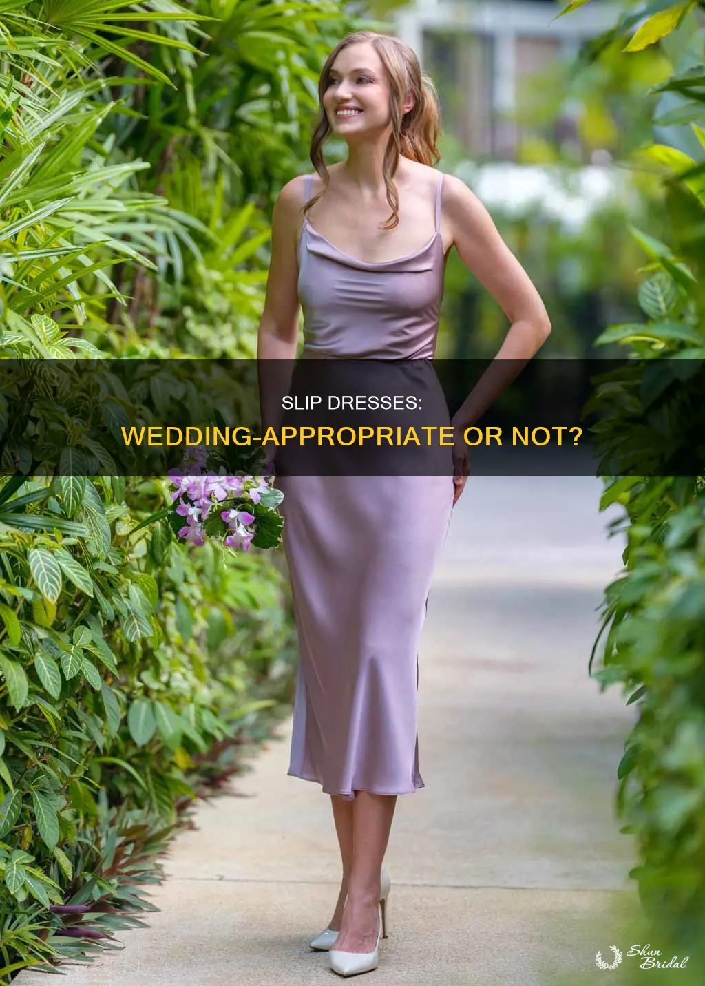 can I wear a slip dress to a wedding