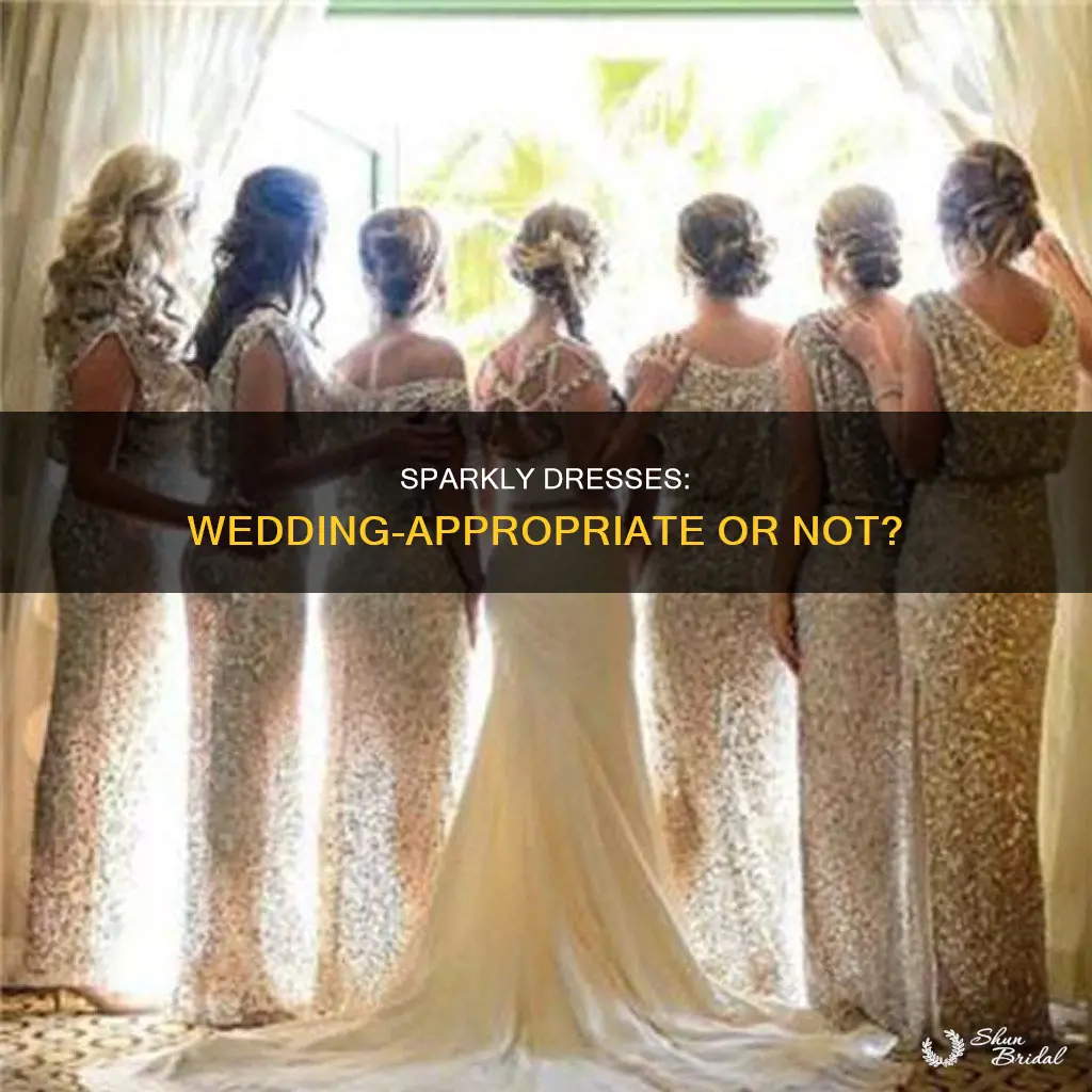 can I wear a sparkly dress to a wedding
