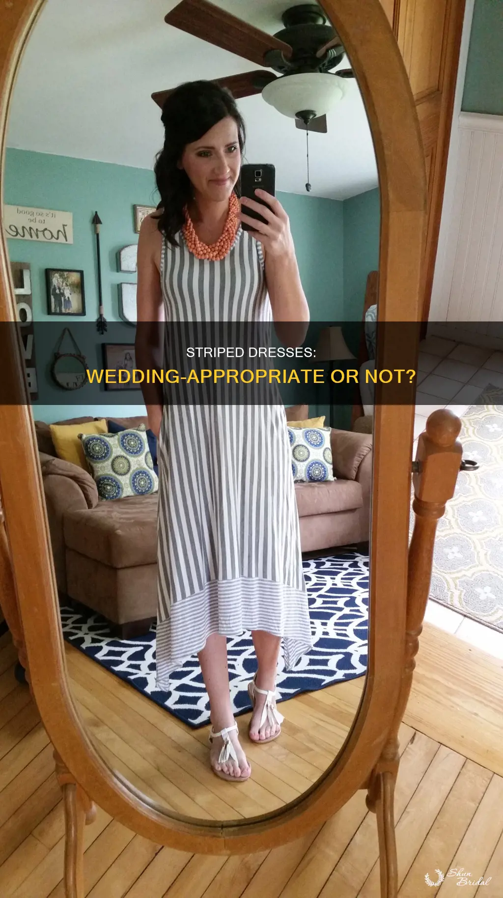 can I wear a striped dress to a wedding