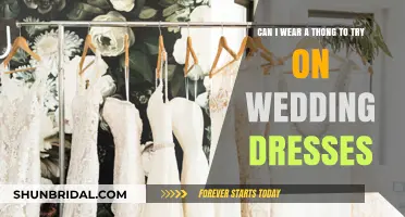 Wedding Dress Try-On: Thong or No Thong?