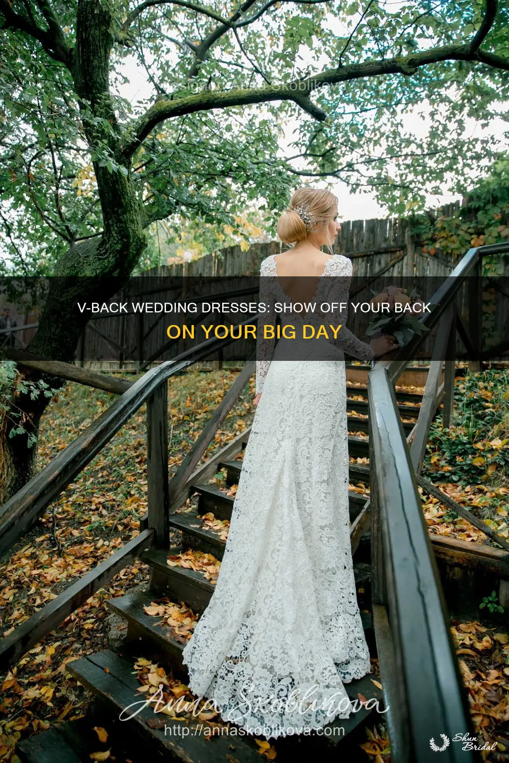 can I wear a v back wedding dress