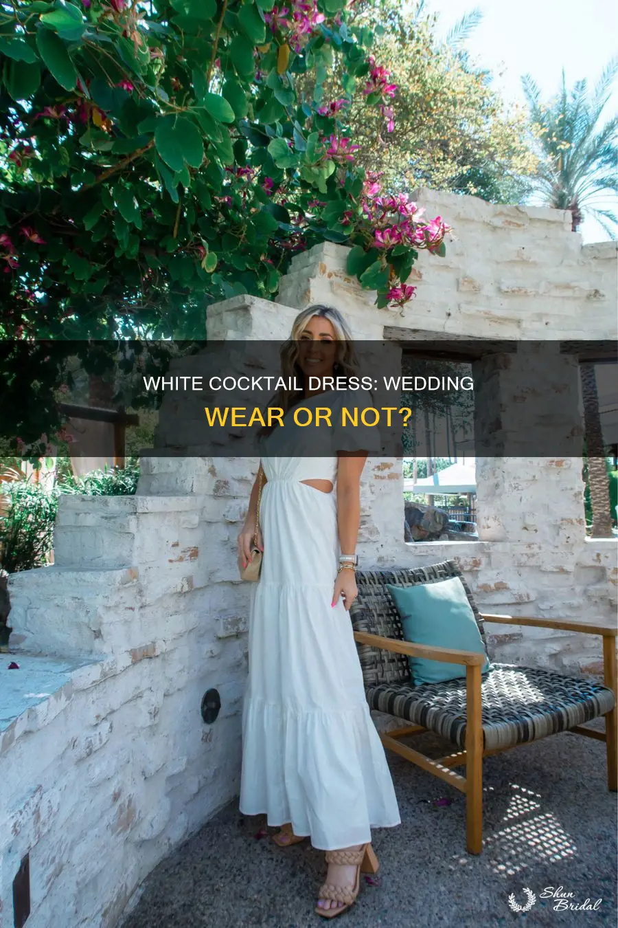 can I wear a white cocktail dress to a wedding