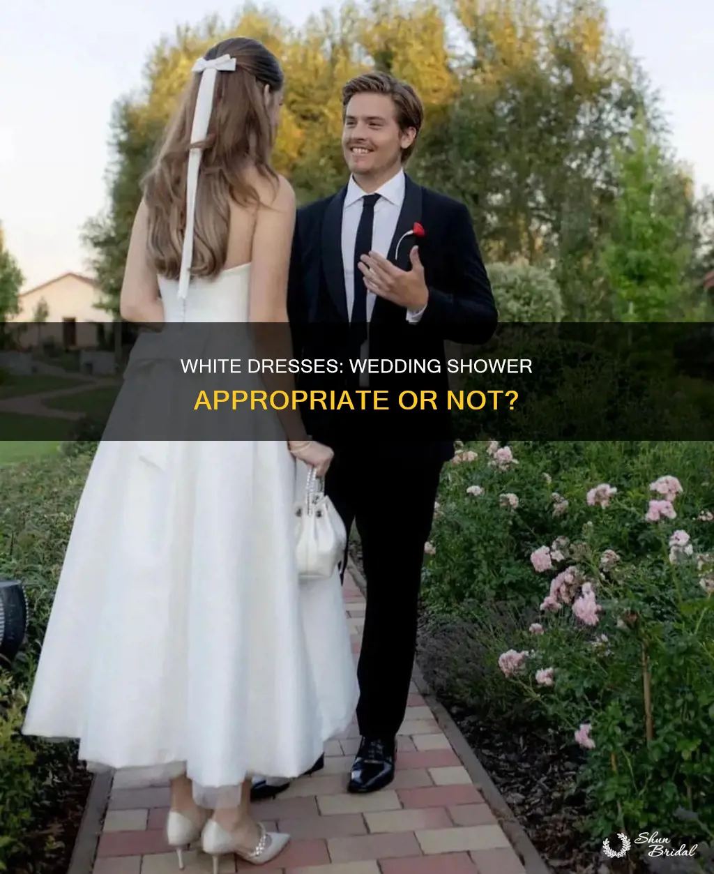 can I wear a white dress to a wedding shower