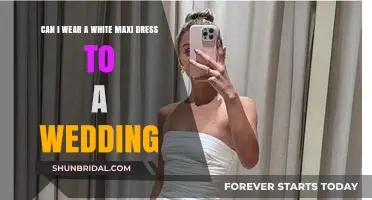 White Maxi Dress: Wedding Wear or Not?